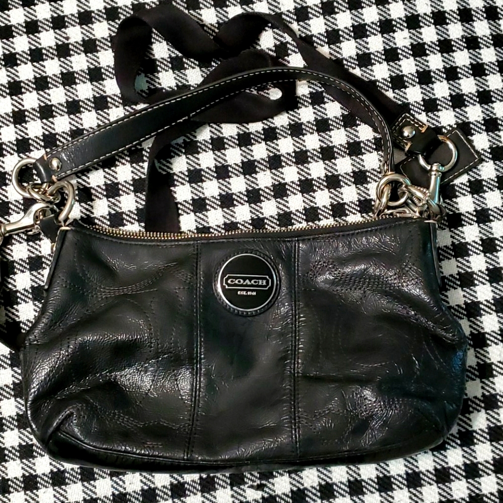 Coach patten leather crossbody